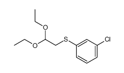 1-氯-3-[(2,2-二乙氧基乙基)硫代]苯 结构式