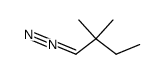1-重氮-2,2-二甲基丁烷 结构式