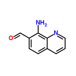 8-胺基-7-醛基喹啉 结构式