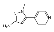 1-甲基-5-(吡啶-4-基)-1H-吡唑-3-胺 结构式
