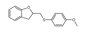 Benzofuran, 2,3-dihydro-2-[[(4-methoxyphenyl)thio]methyl]- 结构式