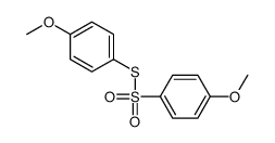 Benzenesulfonothioic acid, 4-methoxy-, S-(4-methoxyphenyl) ester 结构式