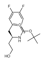 Carbamic acid, N-[(1R)-3-hydroxy-1-[(2,4,5-trifluorophenyl)methyl]propyl]-, 1,1-dimethylethyl ester 结构式