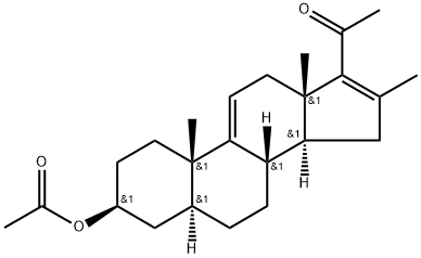 16-甲基孕甾-9(11),16-二烯-3β-醇-20-酮-3-醋酸酯 结构式