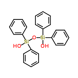 1,1,3,3-四苯基-1,3-二硅氧烷二醇 结构式