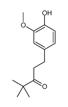 1-(4-羟基-3-甲氧基苯基)-4,4-二甲基-3-戊酮 结构式