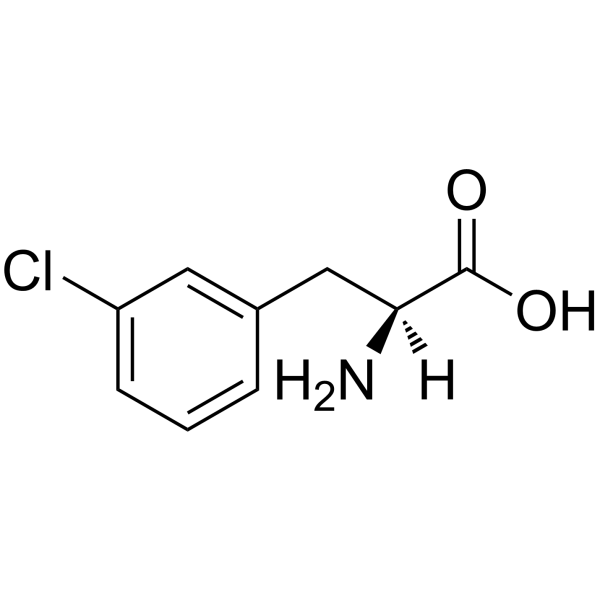 3-氯-L-苯丙氨酸 结构式