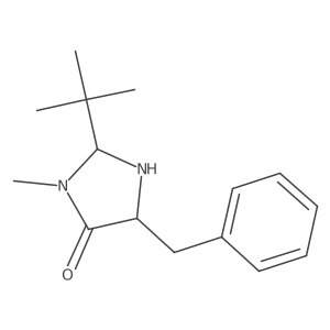 (2R,5S)-5-苄基-2-叔丁基-3-甲基咪唑烷-4-酮 结构式