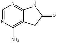 4-氨基-5,7-二氢吡咯并[2,3-d]嘧啶-6-酮 结构式
