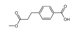 4-(3-甲氧基-3-氧丙基)苯甲酸 结构式