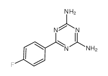 2,4-二氨基-6-(4-氟苯基)-1,3,5-三嗪 结构式