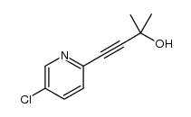 3-Butyn-2-ol, 4-(5-chloro-2-pyridinyl)-2-methyl- 结构式