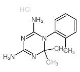 6,6-二甲基-1-(2-甲基苯基)-1,3,5-三嗪-2,4-二胺盐酸盐 结构式