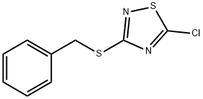 3-(苄基硫烷基)-5-氯-1,2,4-噻二唑 结构式
