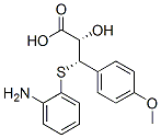 [S-(R*,R*)]-3-[(邻氨基苯基)硫基]-3-(对甲氧基苯基)乳酸 结构式