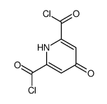 1,4-二氢-4-氧代-2,6-吡啶二酰氯 结构式