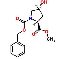 N-CBZ-羟脯氨酸甲酯 结构式
