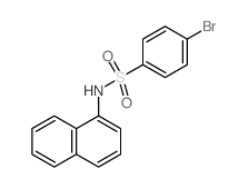 4-溴-N-(1-萘基)苯磺酰胺 结构式