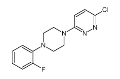 Pyridazine, 3-chloro-6-[4-(2-fluorophenyl)-1-piperazinyl]- 结构式