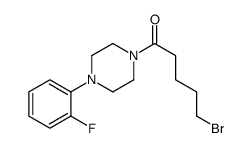 5-溴-1-[4-(2-氟苯基)-1-哌嗪基]-1-戊酮 结构式