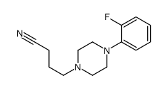 4-(2-氟苯基)-1-哌嗪丁腈 结构式