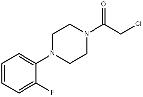 2-氯-1-[4-(2-氟苯基)哌嗪-1-基]乙酮 结构式