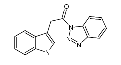 1-(1H-苯并三唑-1-基)-2-(1H-吲哚-3-基)乙酮 结构式