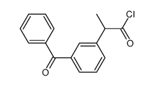 3-苯甲酰基-α-甲基苯乙酰氯 结构式
