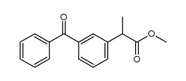 methyl α-(m-benzoylphenyl)-propionate 结构式