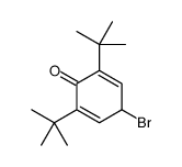 4-溴-2,6-二叔丁基-2,5-环己二烯-1-酮 结构式