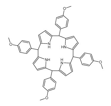 21H,23H-Porphine, 5,10,15,20,22,24-hexahydro-5,10,15,20-tetrakis(4-methoxyphenyl)- (9CI) 结构式