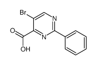 5-溴-2-苯基嘧啶-4-羧酸 结构式