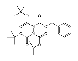 1,1,2,2-肼四甲酸 1,1,2-三叔丁基 2-苄基酯 结构式
