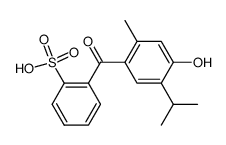 2-(4-羟基-5-异丙基-2-甲基苯甲酰基)苯磺酸 结构式