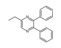 Pyrazine, 5-ethyl-2,3-diphenyl- 结构式