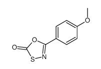 5-(4-甲氧基苯基)-1,3,4-氧杂噻唑-2-酮 结构式