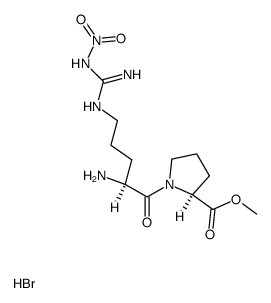 NG-硝基-L-精氨酰-L-脯氨酸甲酯氢溴酸盐 结构式