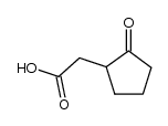 (+/-)-2-(2-oxocyclopentyl)acetic acid 结构式