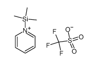 N-三甲基硅基吡啶三氟甲磺酸盐 结构式