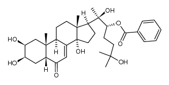20-hydroxyecdysone-22-O-benzoate 结构式