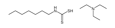 三乙胺庚基二硫代氨基甲酸盐 结构式
