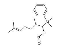 Nitrous acid, 1-(dimethylphenylsilyl)-2,6-dimethyl-5-hepten-1-yl ester 结构式