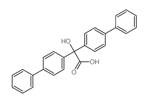 2-羟基-2,2-二(4-联苯基)乙酸 结构式