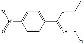 4-硝基苯-1-羧酰亚胺乙酯盐酸盐 结构式