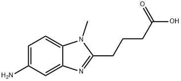 4-(5-氨基-1-甲基-1H-苯并[D]咪唑-2-基)丁酸 结构式