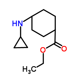 4-(环丙基氨基)环己烷羧酸乙酯 结构式