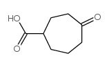 4-氧代-2-羧基环庚烷 结构式