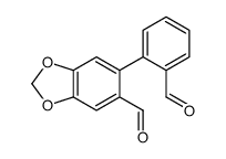 6-(2-甲酰基苯基)-1,3-苯并二氧杂环戊烯-5-甲醛 结构式