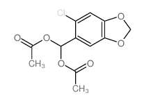 1-(6-氯-1,3-苯并二氧杂环戊烯-5-基)甲二醇 1,1-二乙酸酯 结构式