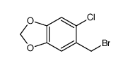 5-(溴甲基)-6-氯-1,3-苯并二氧杂环戊烯 结构式
